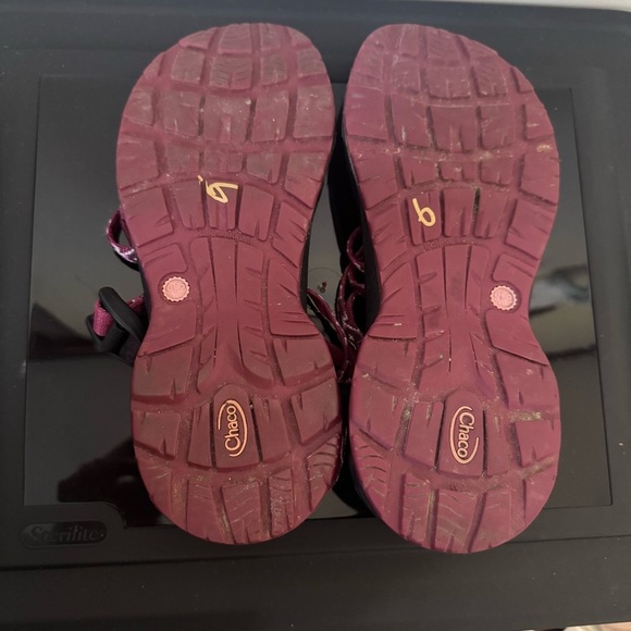 CHACO Women’s 7 Updraft Diamond Row Sandals Double Strap Strappy - Picture 7 of 7